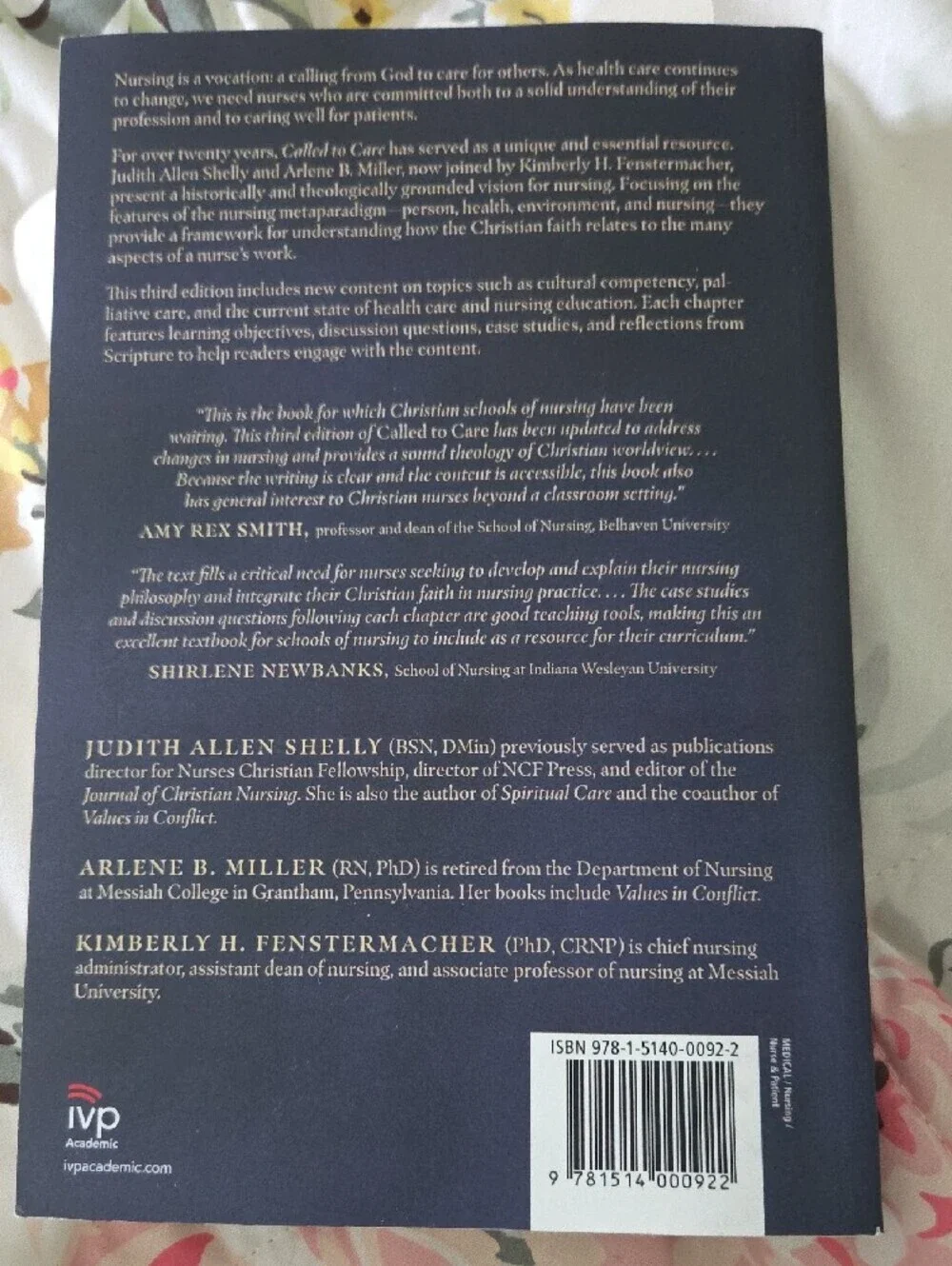 Called to Care - A Christian Vision for Nursing (Blue Cover) Third Edition